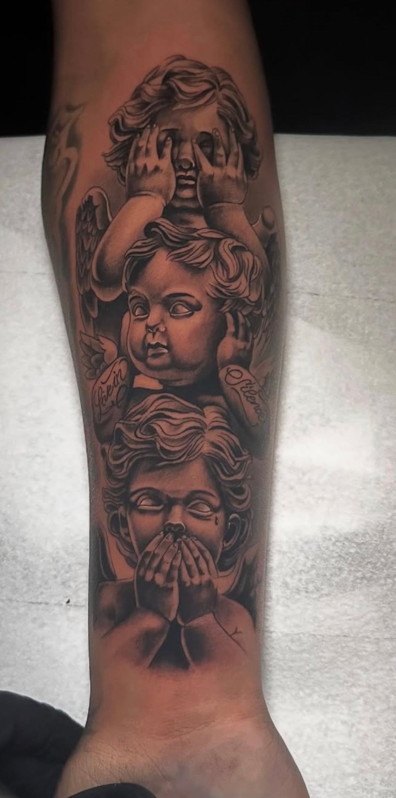 Three cherubs